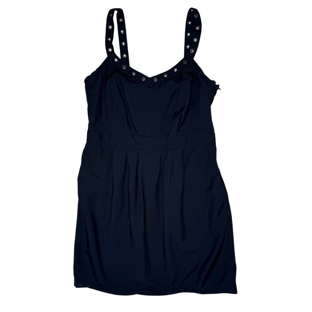 I Heart Ronson Midi Dress Black Womens Size L Sleeveless